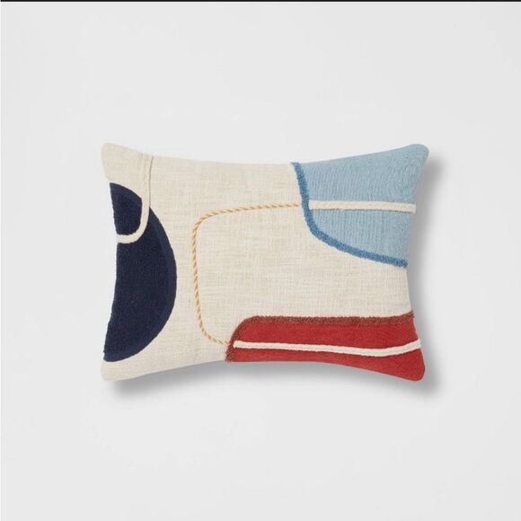 Threshold Other - Blocked Lumbar Throw Pillow - Threshold™